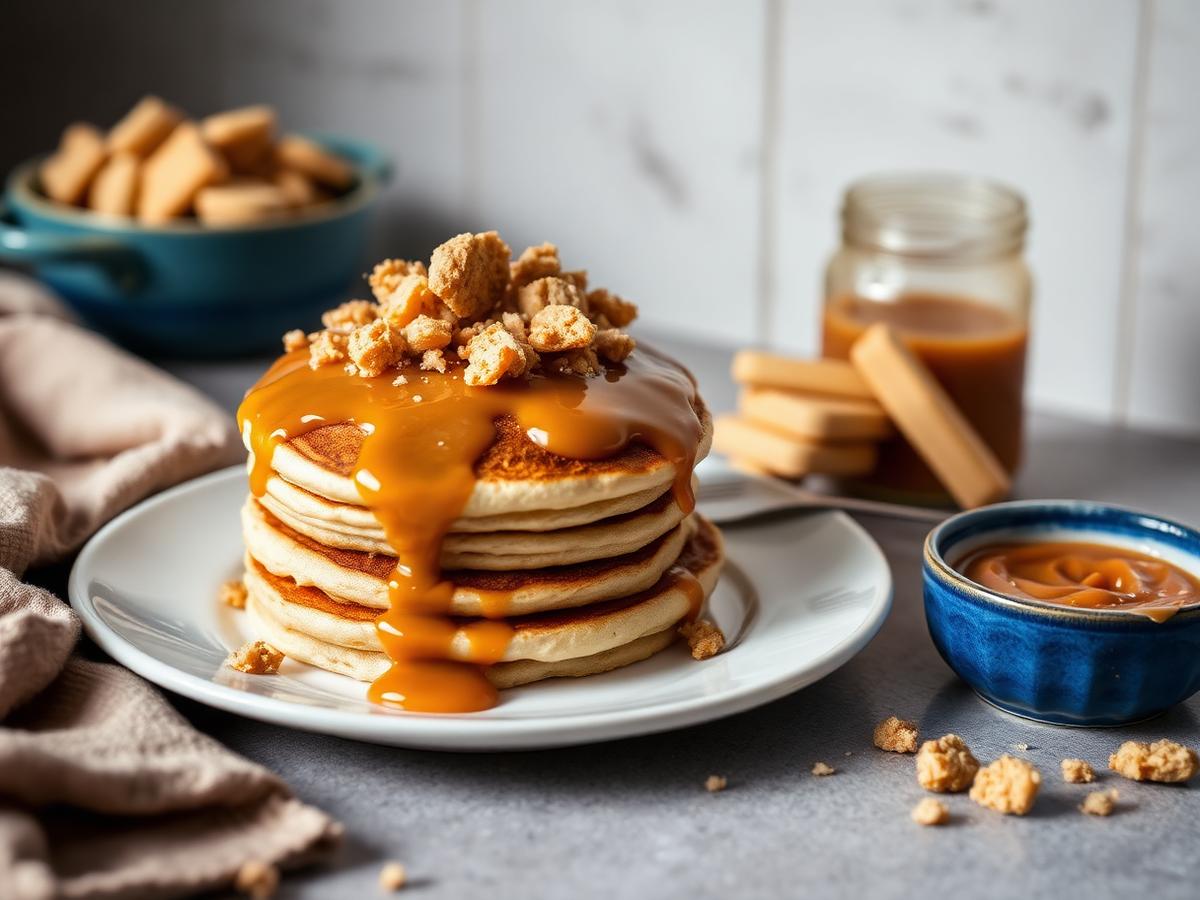 Pancakes pufoase cu cremă Lotus Biscoff – rețetă cu produse Alla Corporation